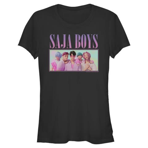Junior's KPop Demon Hunters Saja Boys Group Shot  Graphic T-Shirt