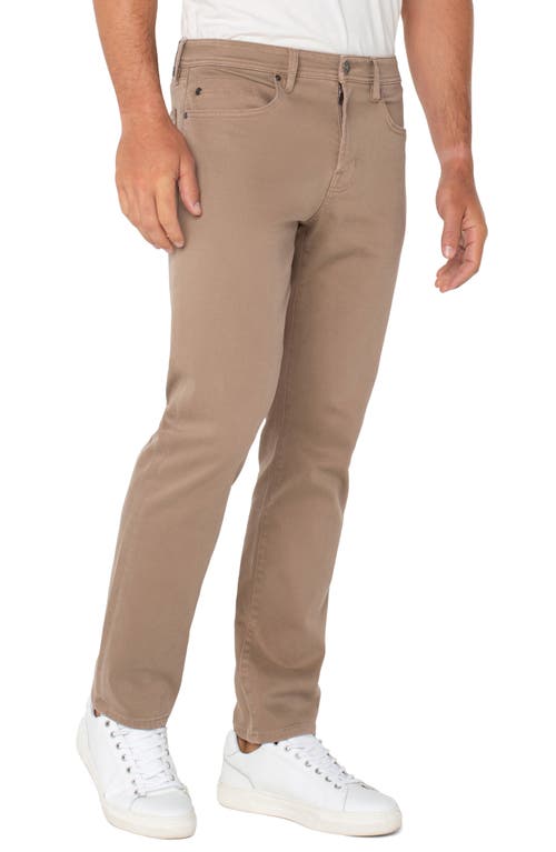 Liverpool Kingston Modern Straight Leg Jeans In Brown