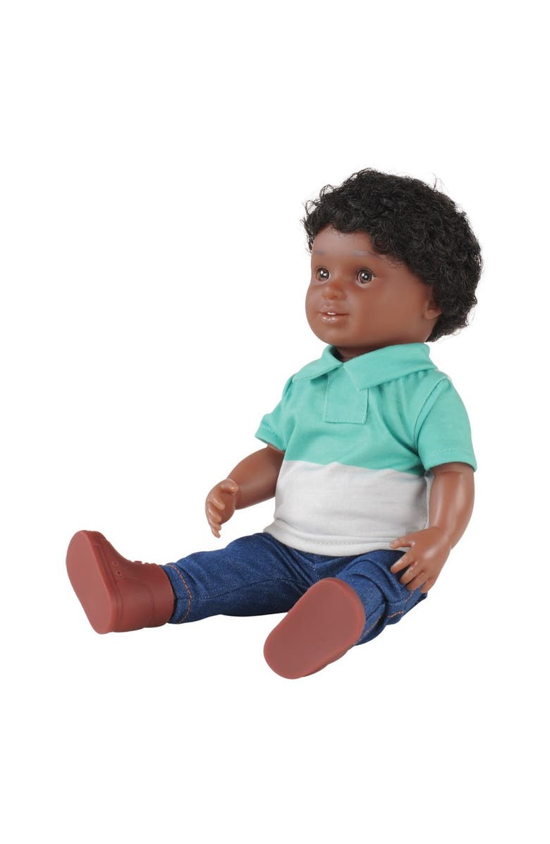 Kaplan Early Learning Company 13" Multiethnic Doll - African American Boy, Alternate, color, Multicolor