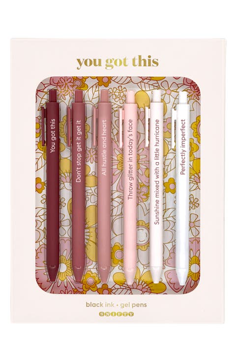 You Got This Set of 6 Gel Pens
