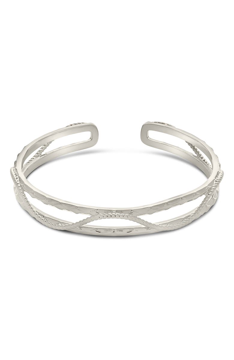 Sterling Forever Fallon Cuff Bracelet, Alternate, color, 