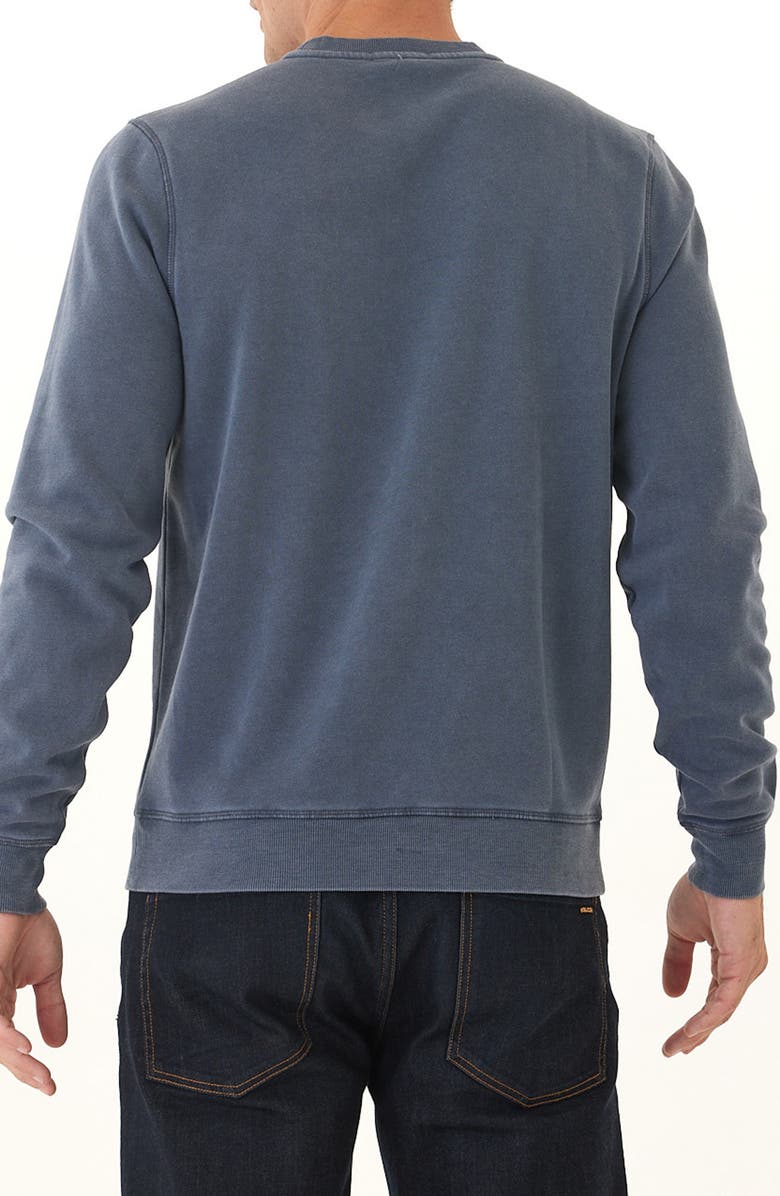 Threads 4 Thought Crescent Graphic Mineral Wash Sweatshirt, Alternate, color, Deep Sea