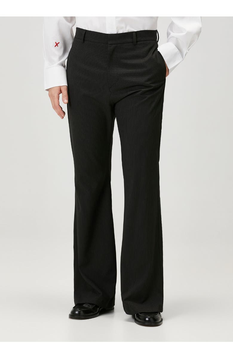 PCFG Striped Woven Men Flare Pant, Alternate, color, Black