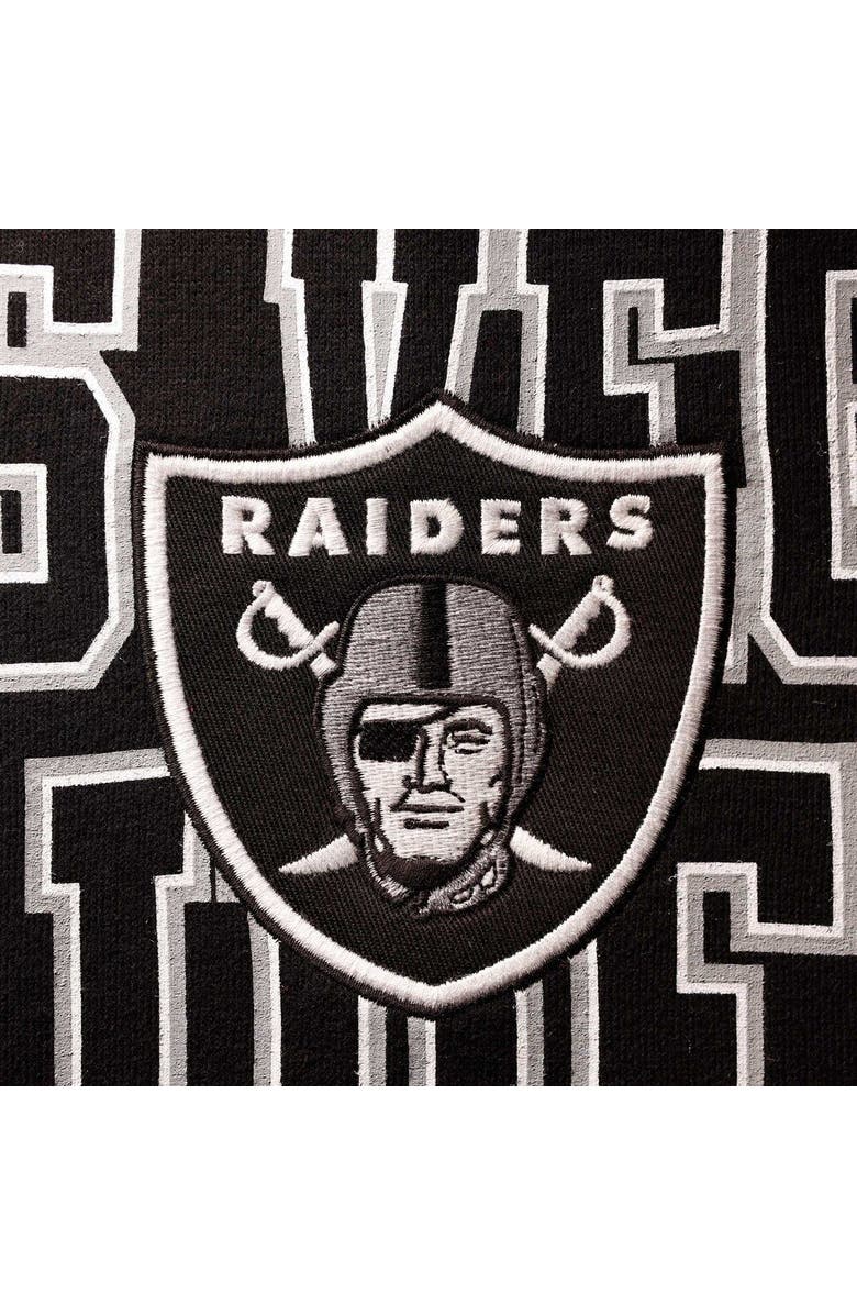 '47 Men's '47 Black Las Vegas Raiders Double Block Pullover Hoodie, Alternate, color, Black