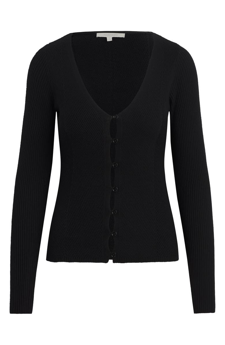 Favorite Daughter The Serena Rib Merino Wool Cardigan, Alternate, color,