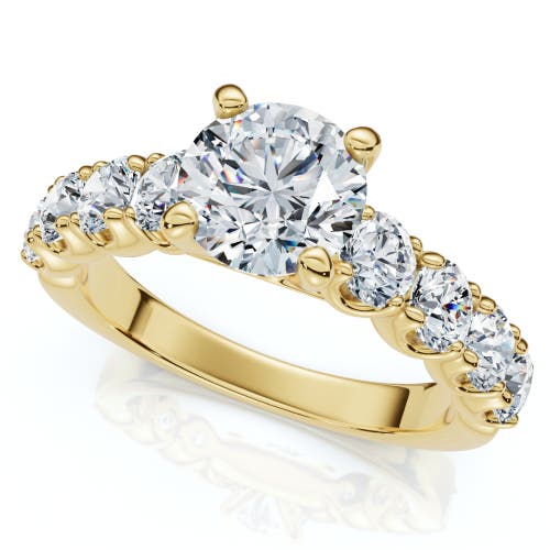 Bliss Diamond Certified 3ct Diamond Engagement Ring 14k Gold Lab Grown In 14k Yellow Gold