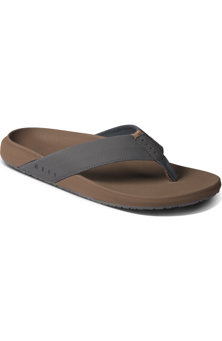 Reef The Raglan Flip Flop, Main, color, Fossil/ Grey