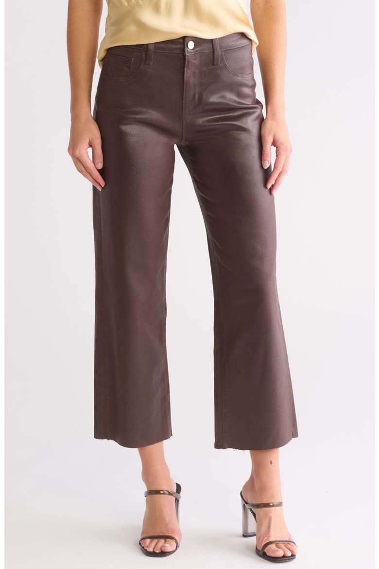 Wanda Raw Hem Crop Jeans, Main, color, ESPRESSO C