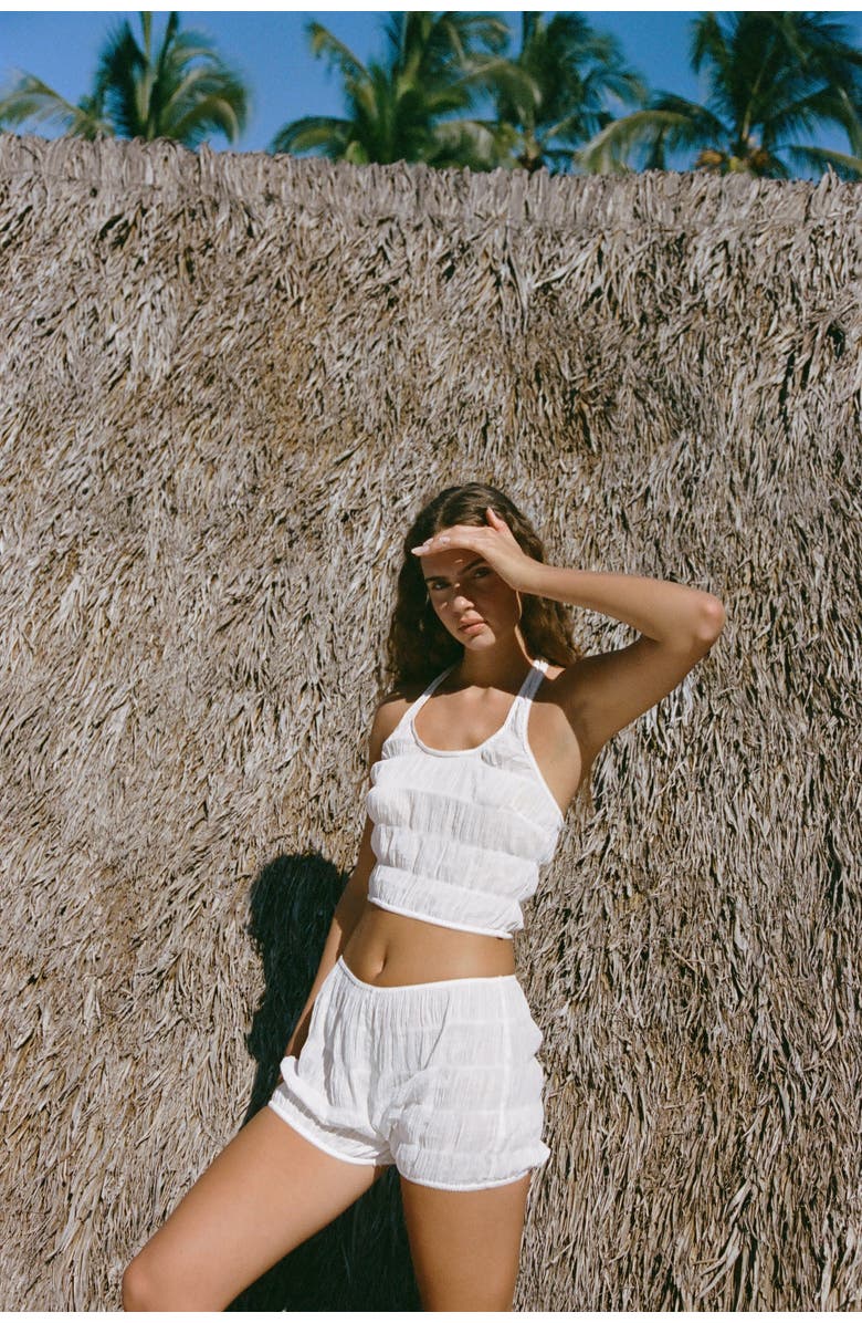 HOPE AND MAY Bebi Cotton Halter Neck Top, Alternate, color,