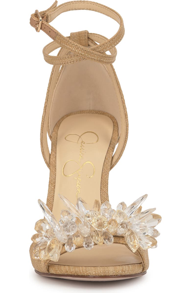 Jessica Simpson Janivah Ankle Strap Sandal, Alternate, color, Natural