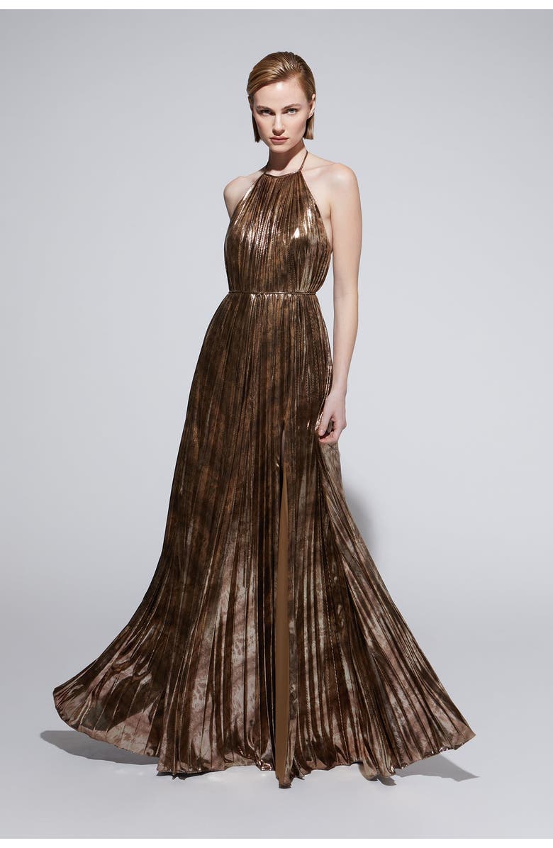 HALSTON Maxine Jersey Gown, Alternate, color, Copper