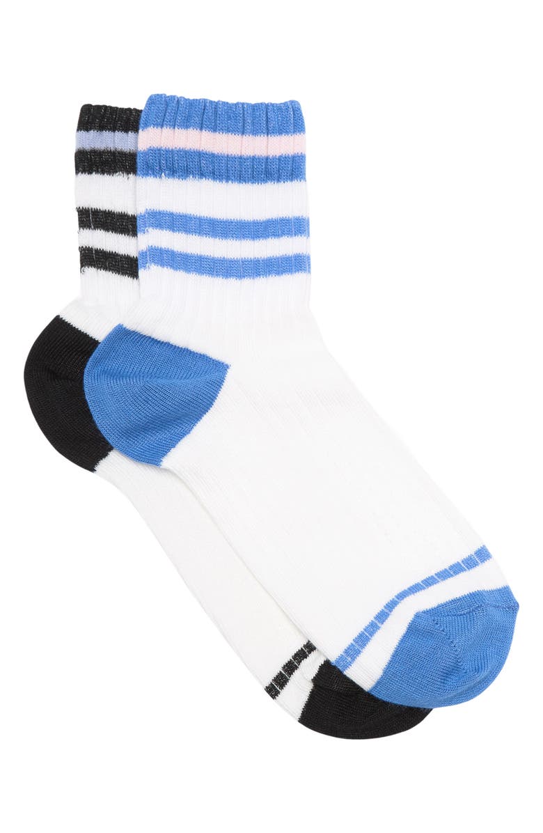 Abound Light Weight Sport Stripe Quarter Socks - Pack of 2, Main, color,