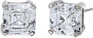 BY ADINA EDEN Cushion Solitaire CZ Stud Earring