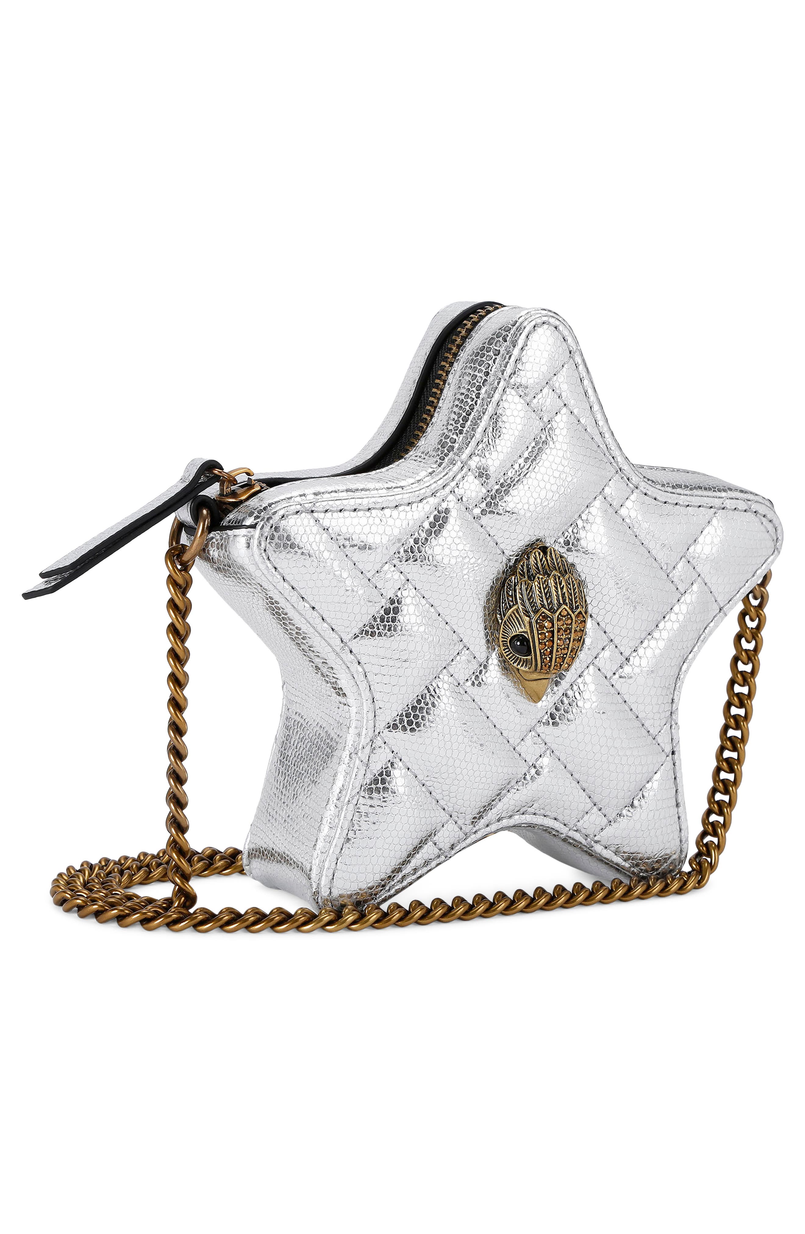 Kurt Geiger London Kensington Star Quilted Leather Crossbody Bag, Alternate, color, 