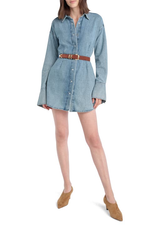 The Eyes On Me Denim Mini Shirtdress