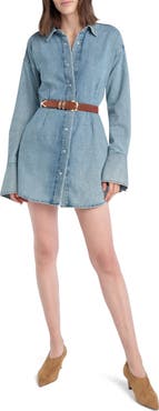 Favorite Daughter The Eyes On Me Denim Mini Shirtdress