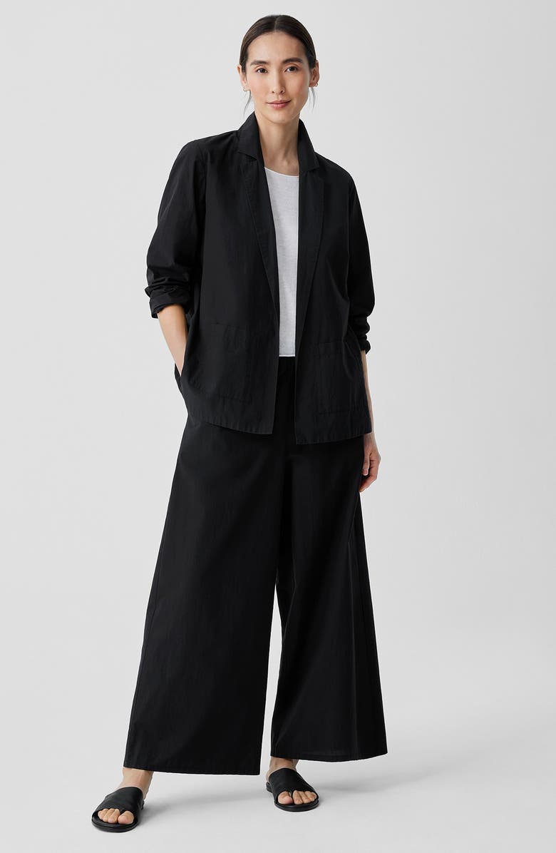 Eileen Fisher Organic Cotton Longline Blazer, Alternate, color, 