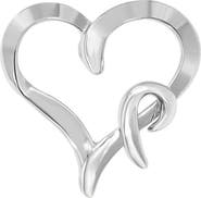 Haus of Brilliance .925 Sterling Silver Heart Shaped Pendant Necklace
