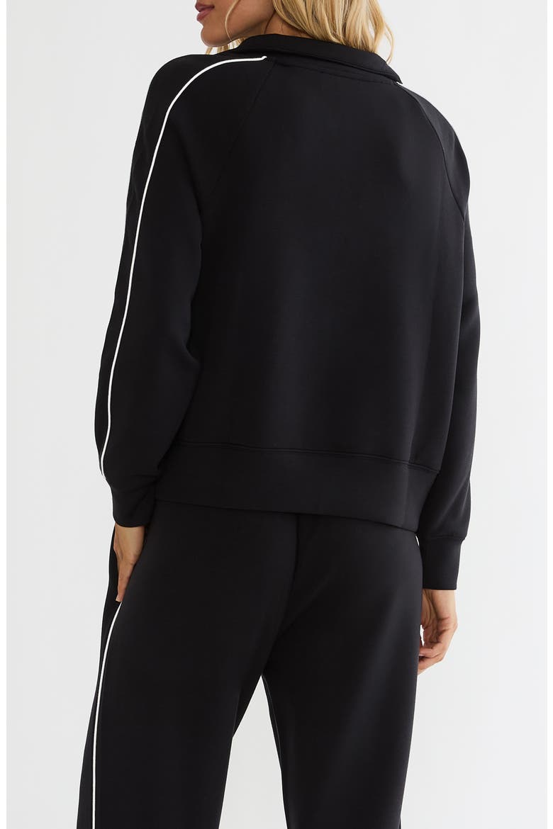 Mara Quarter Zip Pullover, Alternate, color, NOIR FROST