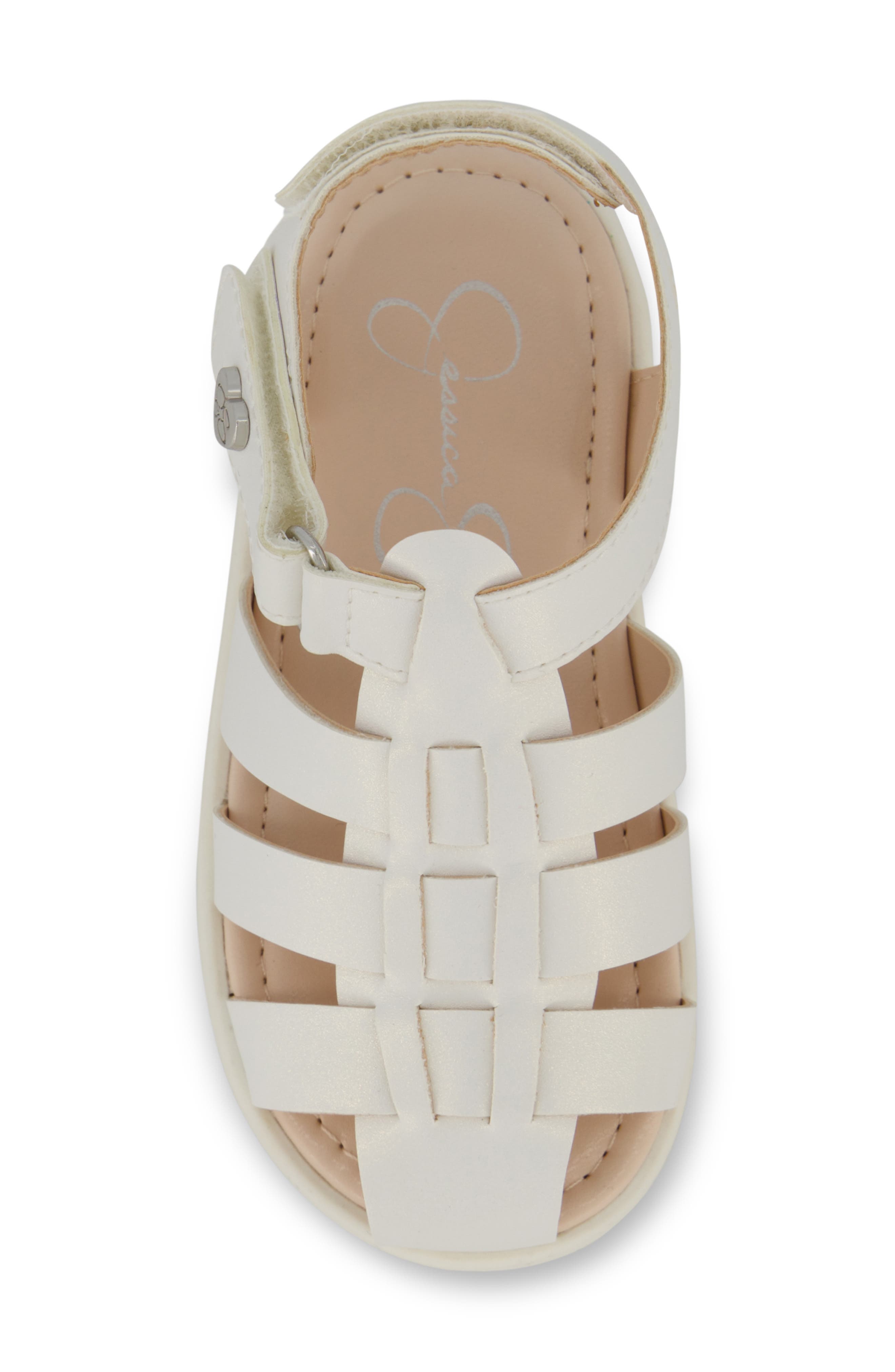 Jessica Simpson Kids Tia Fisher Sandal, Alternate, color, White