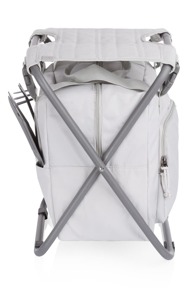 Picnic Time Gardener Folding Seat with Tools, Alternate, color, Gray