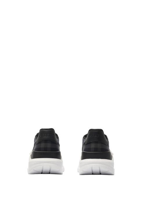 Burberry Karierte Sneakers In Black