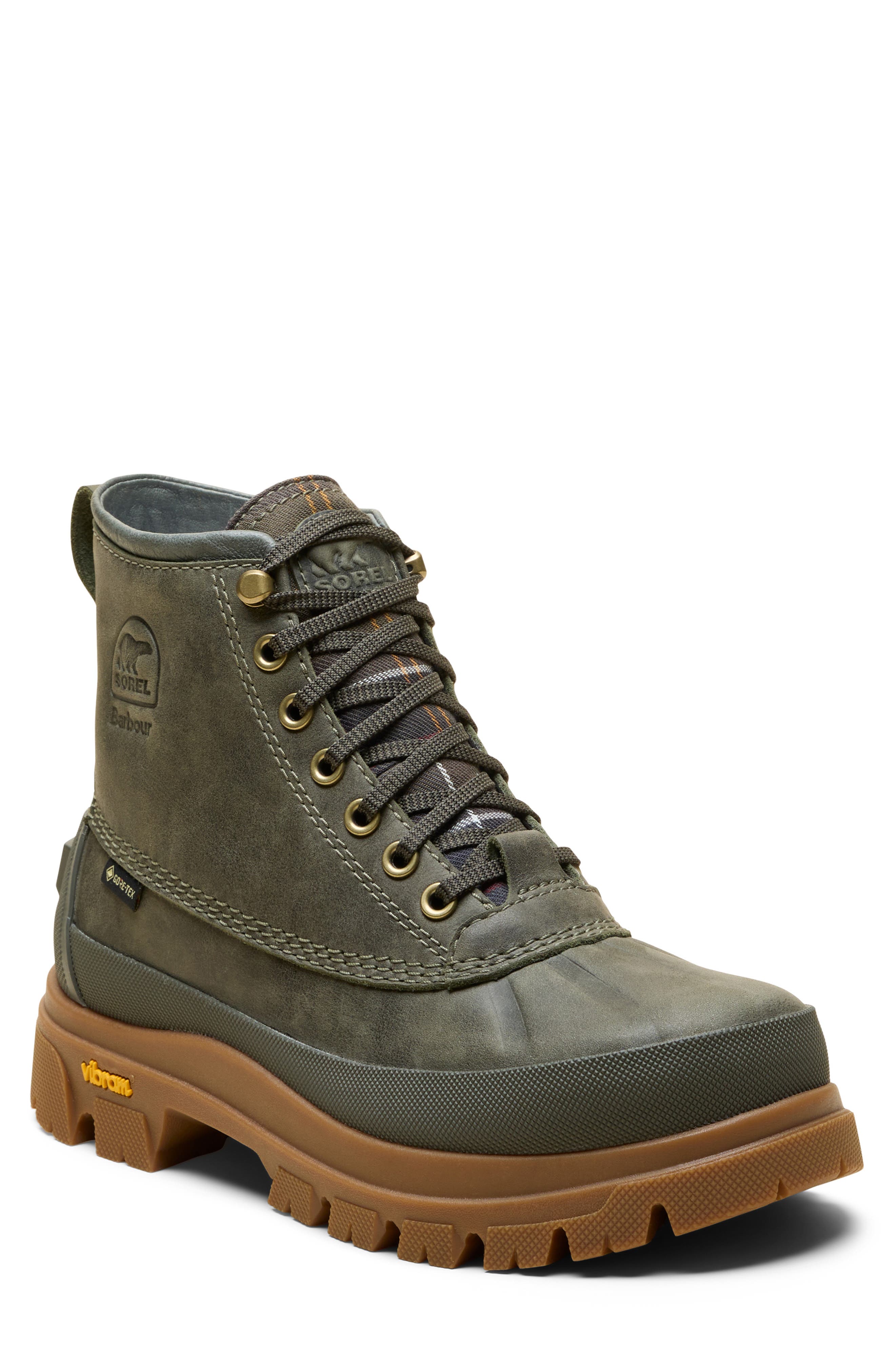 SOREL x Barbour Daystorm Horizon Gore-Tex<sup>®</sup> Weatherproof Boot, Main, color, Alpine Tundra/ Gum 10