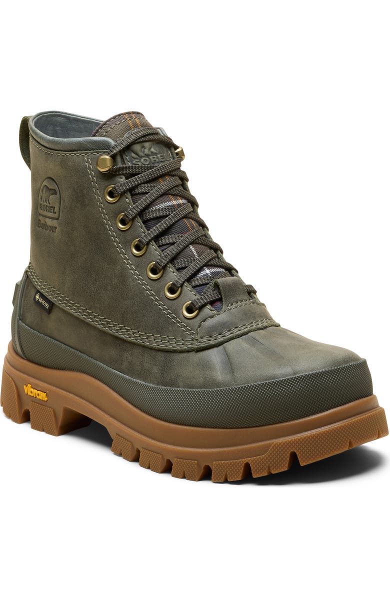 SOREL x Barbour Daystorm Horizon Gore-Tex<sup>®</sup> Weatherproof Boot, Main, color, Alpine Tundra/ Gum 10