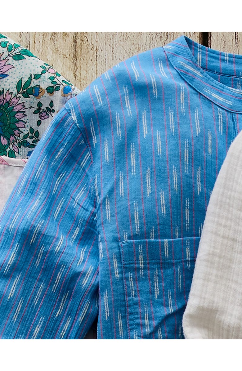 Carve Designs Dylan Gauze Shirt, Alternate, color, Capri Ikat