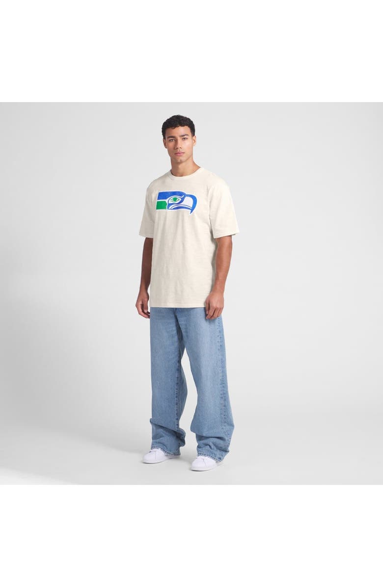 FANATICS Men's Fanatics Cream Seattle Seahawks Slub T-Shirt, Alternate, color,