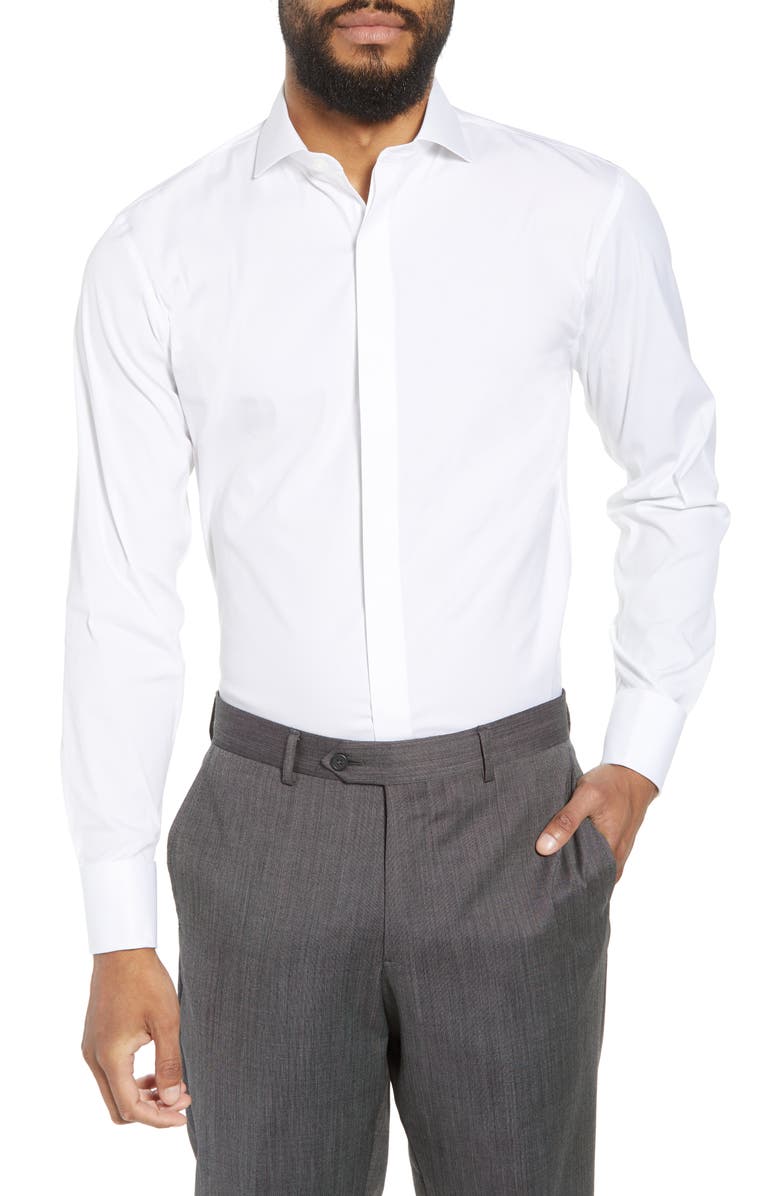 Bonobos Capstone Stretch Slim Fit Tuxedo Shirt, Main, color,