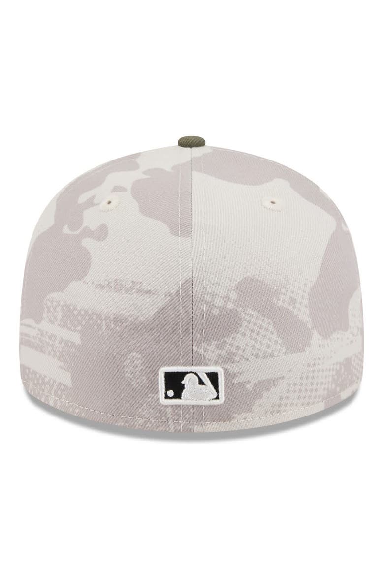 Men's New Era Light Beige/Olive Toronto Blue Jays 2025 Armed Forces Day Low Profile 59FIFTY Fitted Hat, Alternate, color, Light Beige