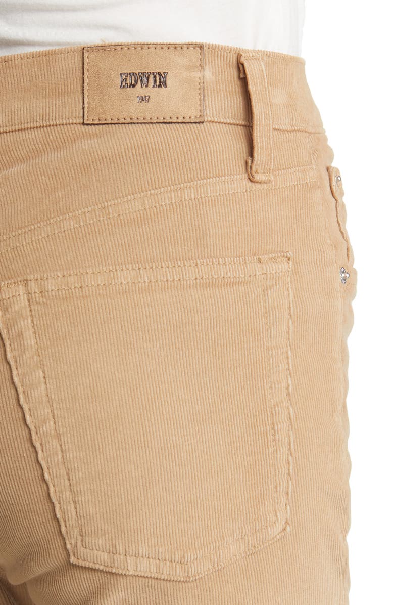 EDWIN Ryder High Waist Flare Corduroy Jeans, Alternate, color, 