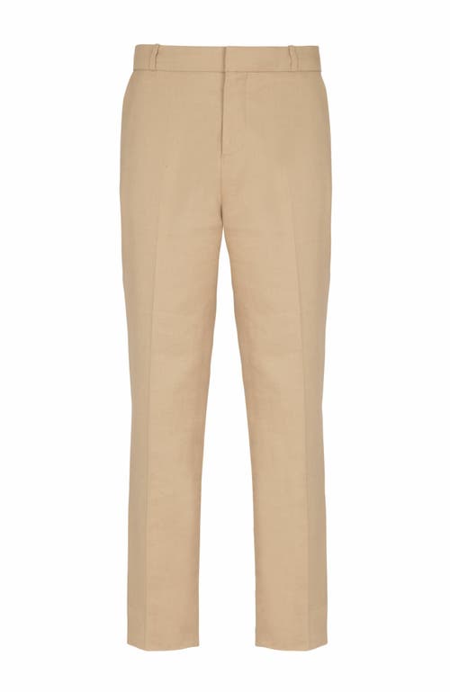 Balmain Straight-leg Tailored Canvas Trousers