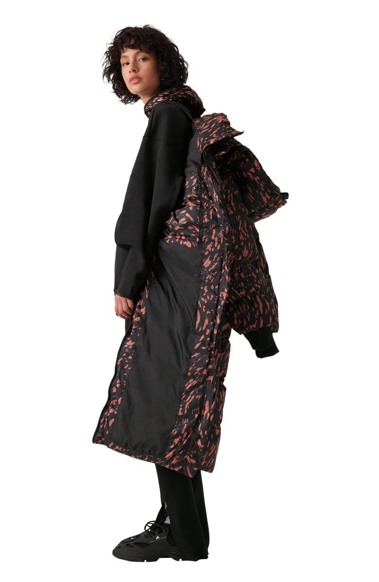 adidas by Stella McCartney Convertible Recycled Polyester Long Puffer Jacket, Alternate, color,