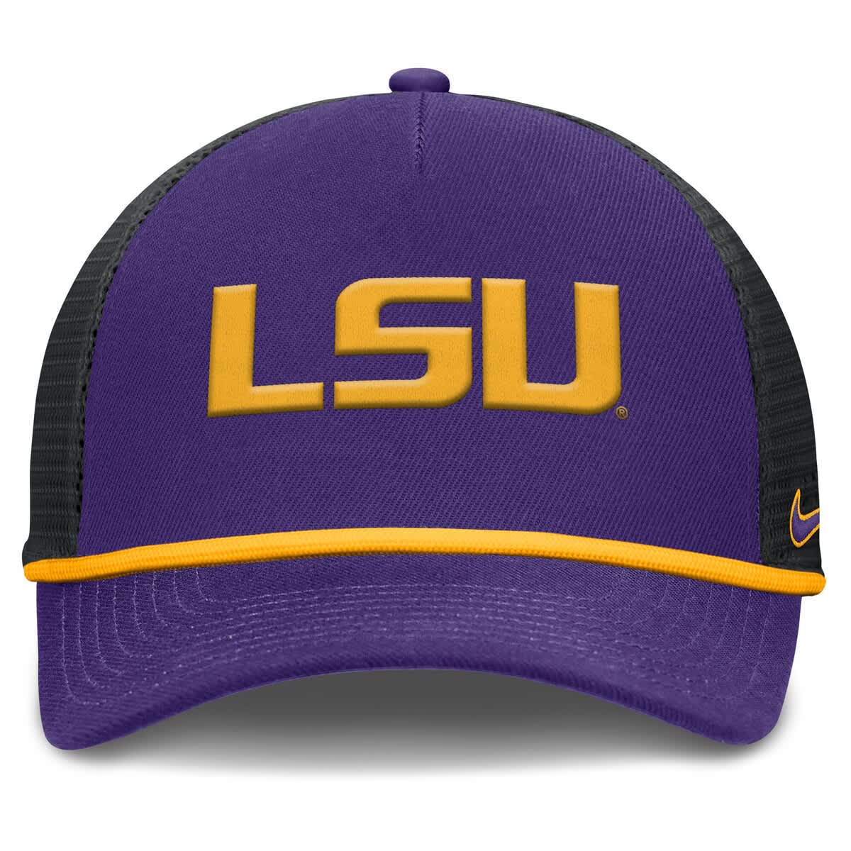 Nike Men's Nike Purple LSU Tigers Rise Primetime Trucker Adjustable Hat ...