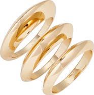 Open Edit Knife Edge Set of 3 Rings