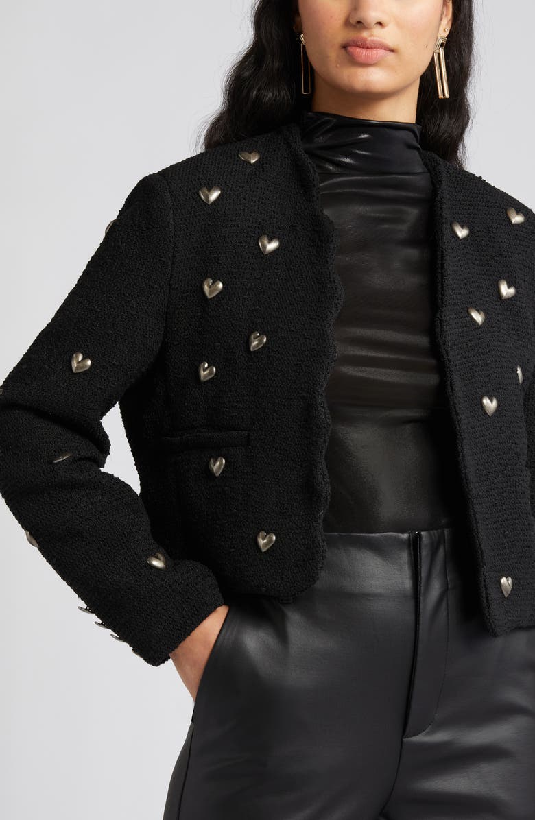NIKKI LUND Heart Stud Jacket, Alternate, color, 