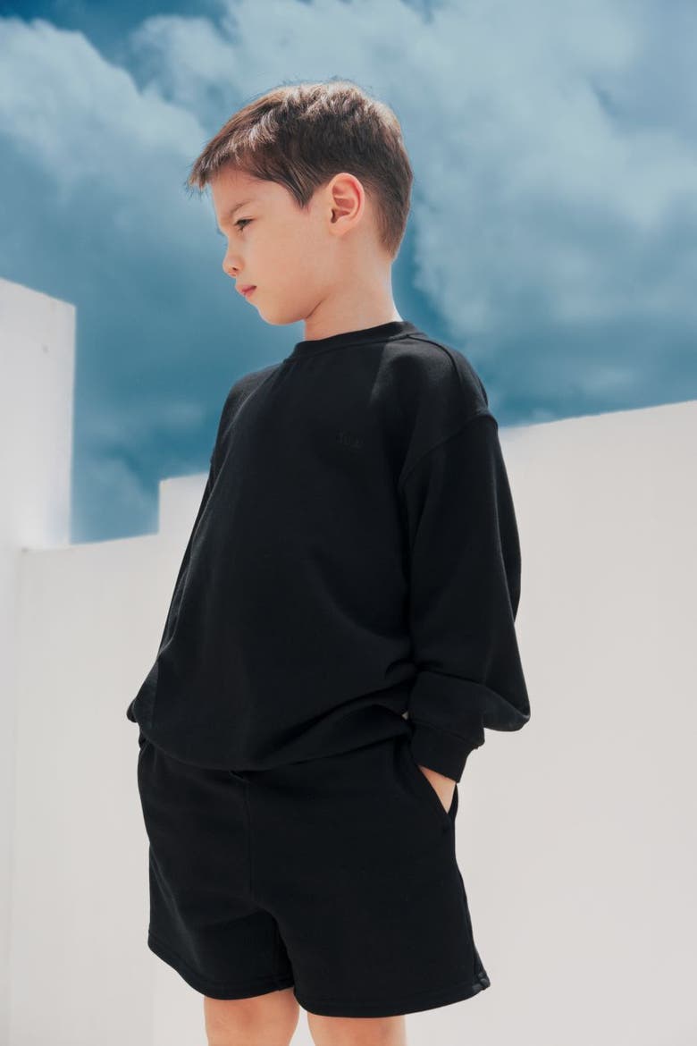 Cotton Sweat Short, Alternate, color, Black