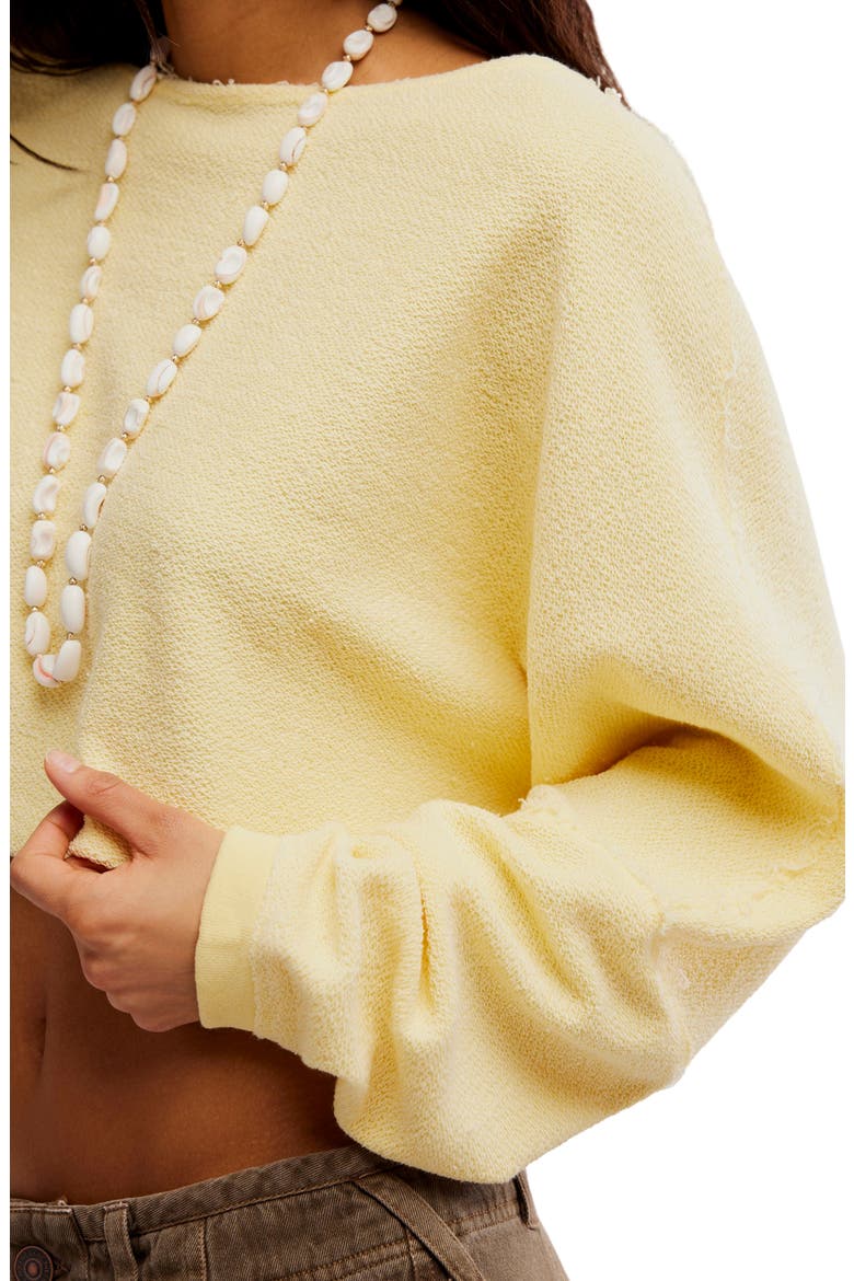 We The Free To the East Crop Sweatshirt, Alternate, color, DOUBLE BUTTER