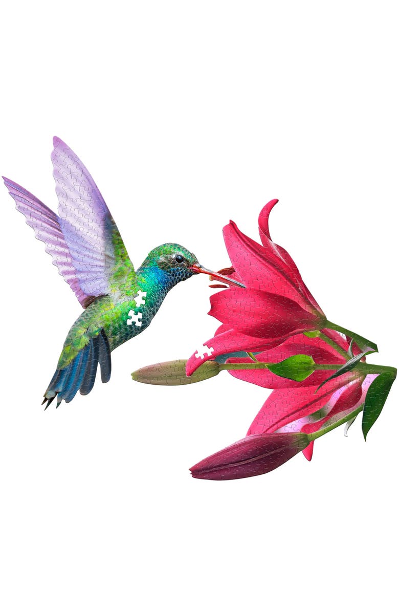 Madd Capp I Am Hummingbird 300 Piece Bird Shaped Jigsaw Puzzle, Alternate, color, 
