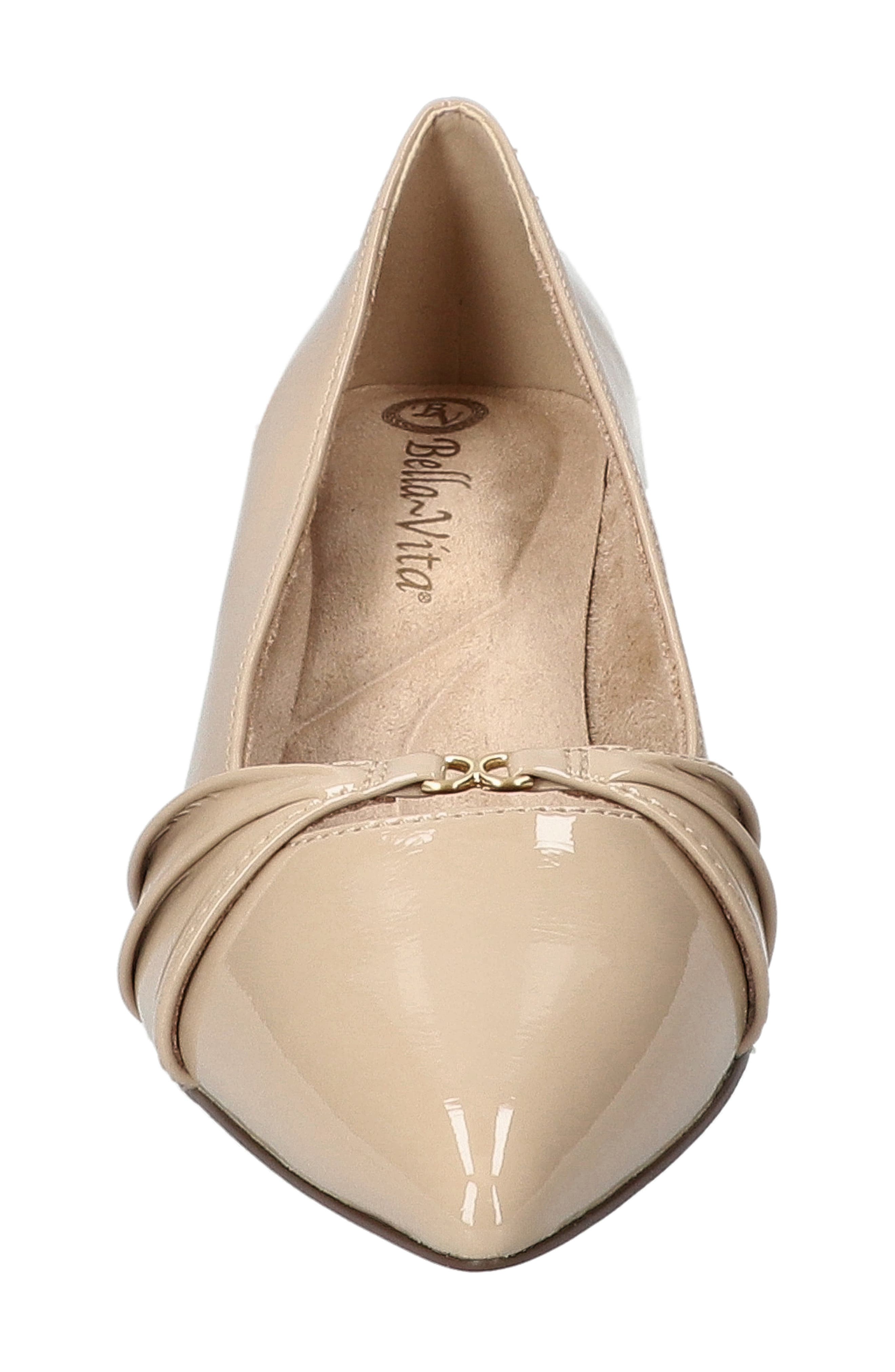 Ziggy Pointed Toe Kitten Heel Pump, Alternate, color, NUDE PATENT