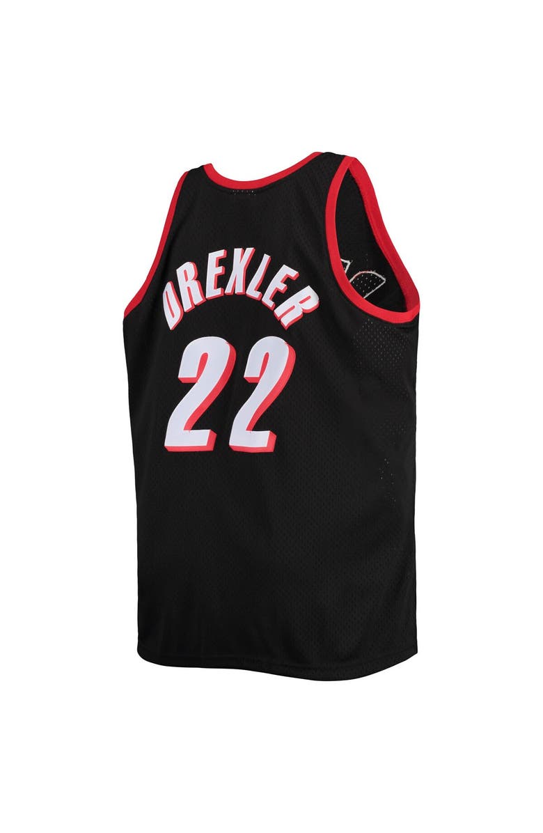 Mitchell & Ness Men's Mitchell & Ness Clyde Drexler Black Portland Trail Blazers 1991/92 Big & Tall Hardwood Classics Swingman Jersey, Alternate, color, 