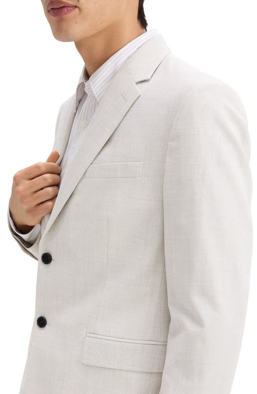 Theory Chambers Melange Solid Slim Fit Suit Jacket In Fog
