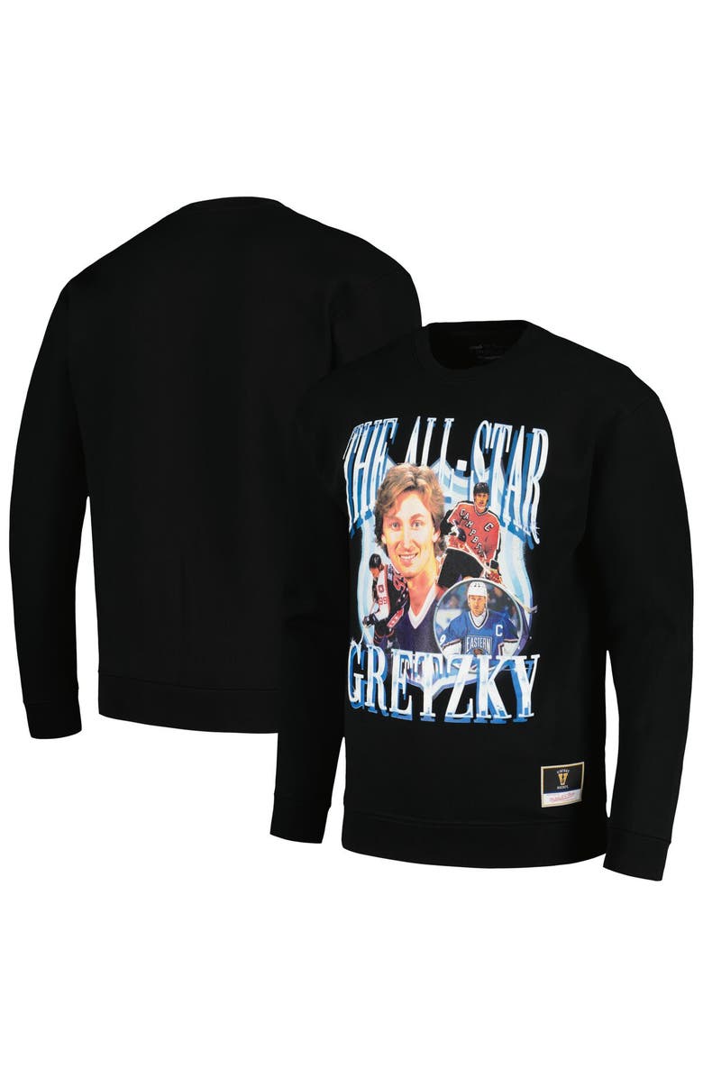 Mitchell & Ness Men's Mitchell & Ness Wayne Gretzky Black NHL All-Star Pullover Sweatshirt, Main, color, Black