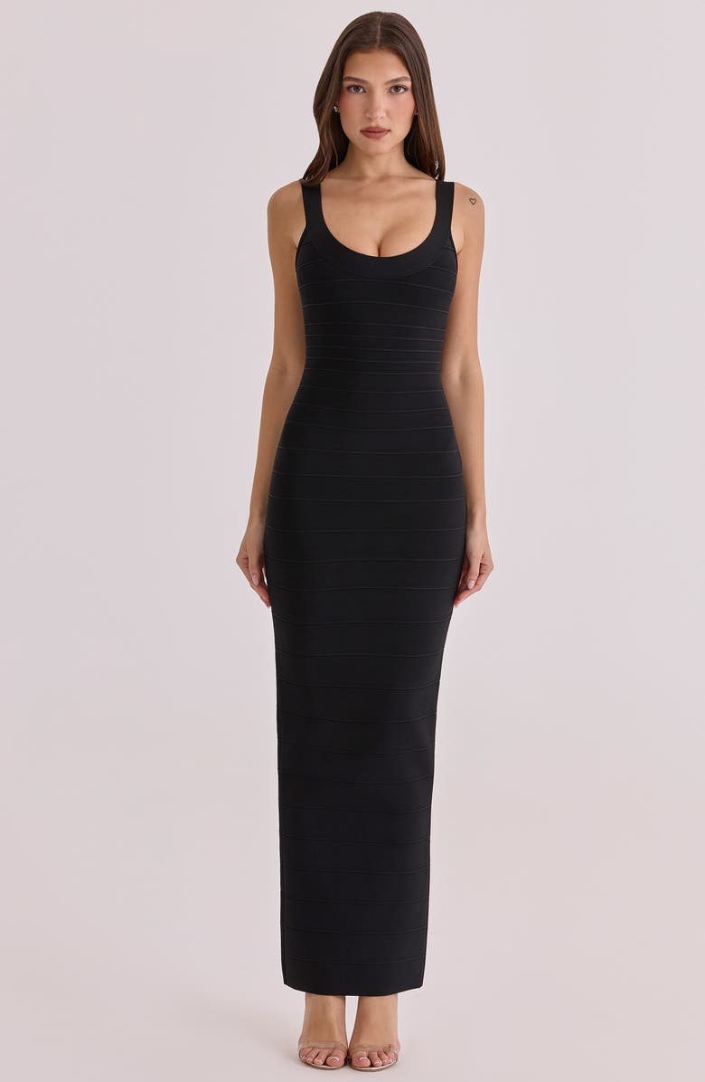 HOUSE OF CB The OG Bandage Maxi Dress, Alternate, color, White Black