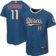 Nike Youth Nike Jackson Chourio Mineral Blue Milwaukee Brewers 2026 City Connect Stadium Jersey
