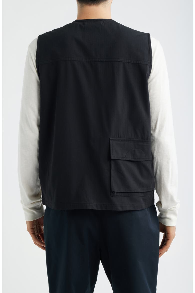 Takibi Herringbone Vest, Alternate, color, BLACK