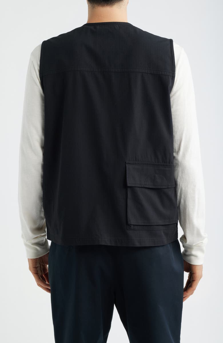 Snow Peak Takibi Herringbone Vest, Alternate, color, Black