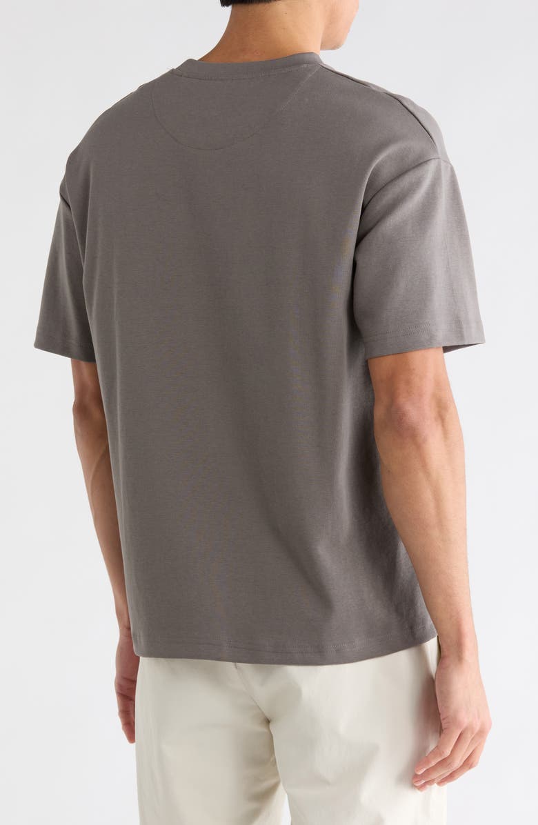 DENIM AND FLOWER Medium Weight Stretch Cotton T-Shirt, Alternate, color, Brown